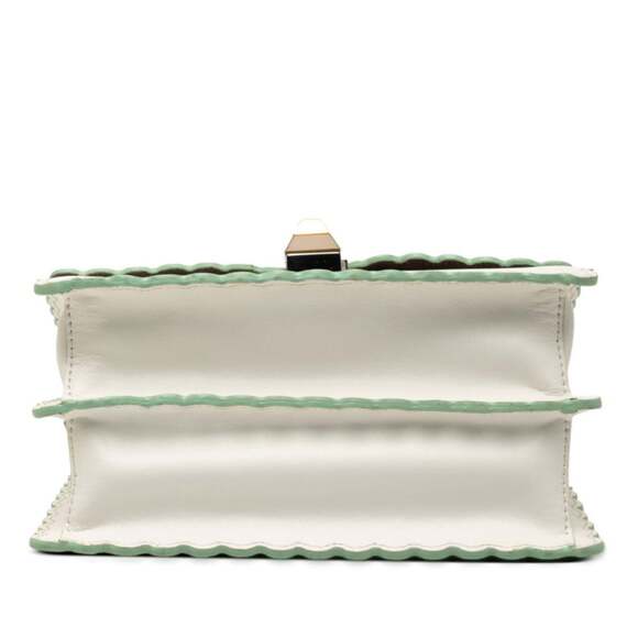 FENDI White Leather Shoulder Bag - Picture 3 of 6